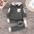 2PCS Floral Splicing Hoodie and Color Blocked Pants Set